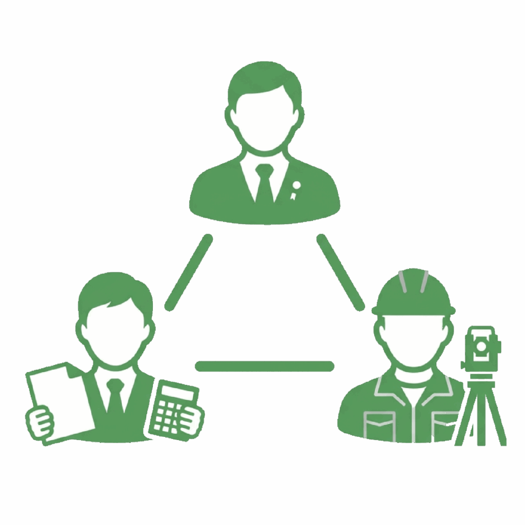 自治体や司法書士、税理士、森林組合と連携しあらゆる手続きをサポート。相続の複雑なご相談も一つの窓口でできるのが山林引取りセンターです。